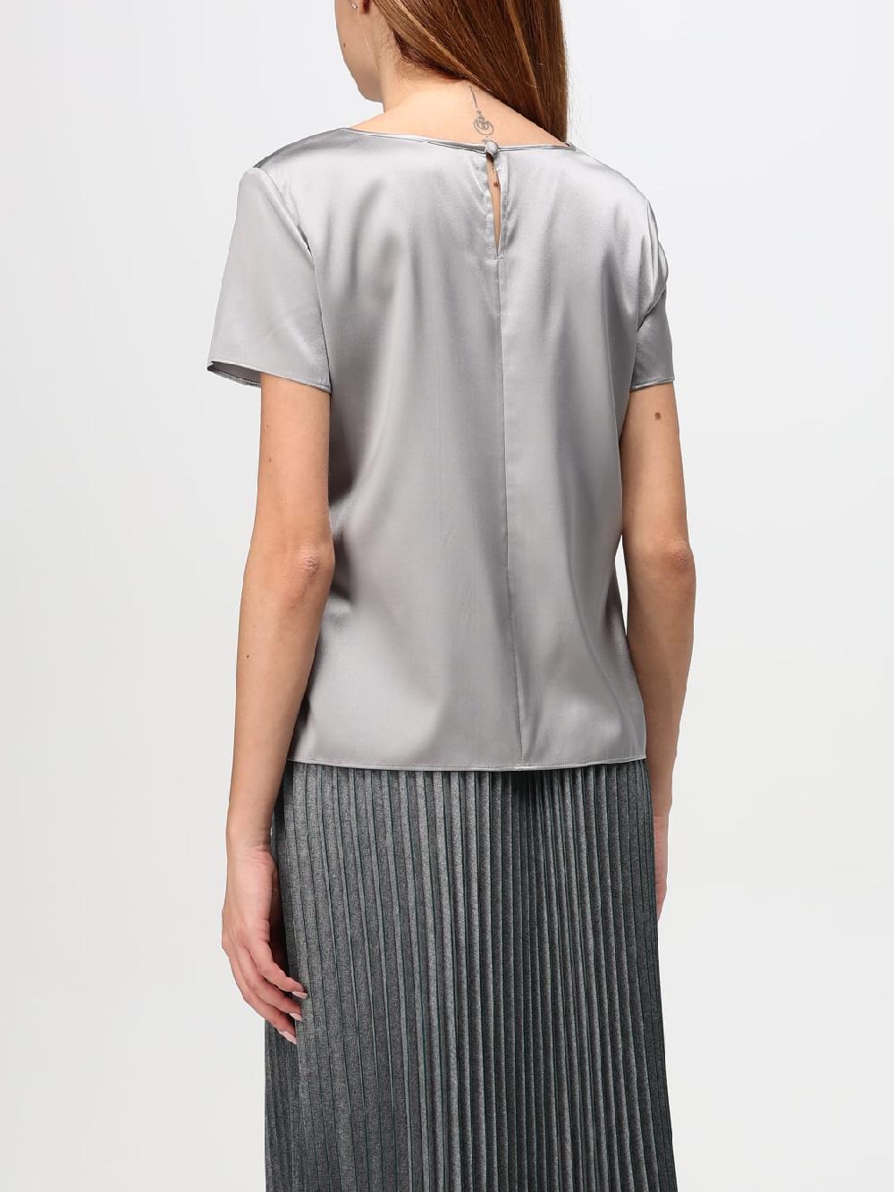Giglio Blusa Emporio Armani In Raso Di Seta