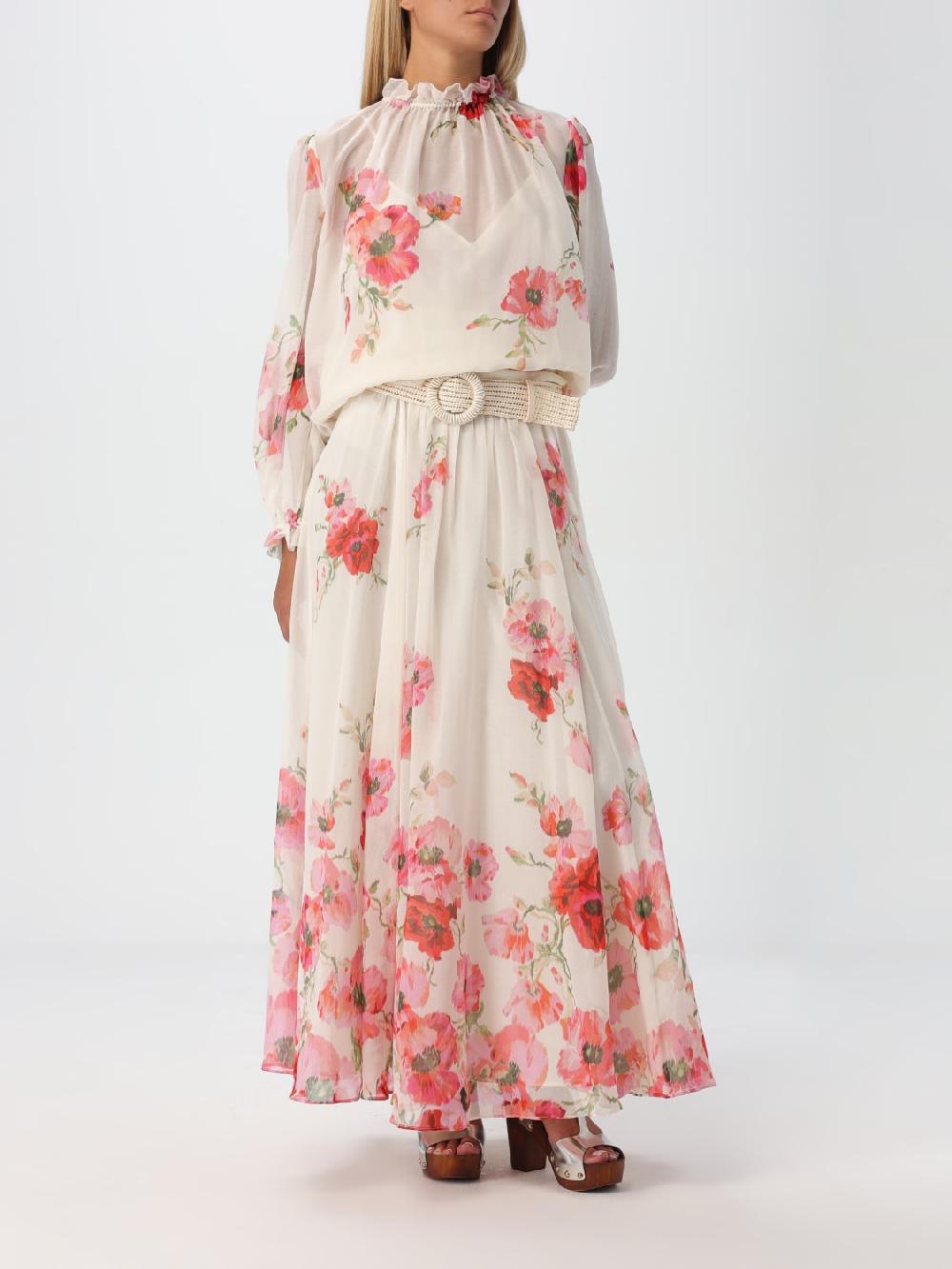 Giglio Blusa Floreale Zimmermann In Misto Seta