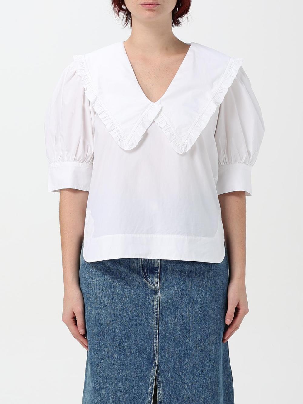 Giglio Blusa Ganni in cotone organico