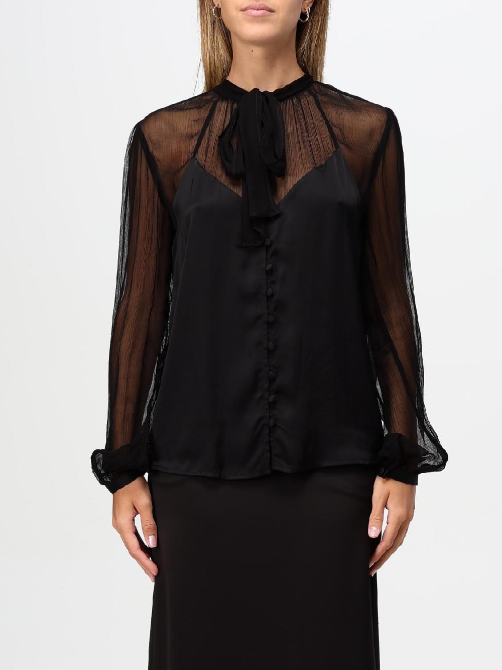 Giglio Blusa in viscosa con fiocco Twinset