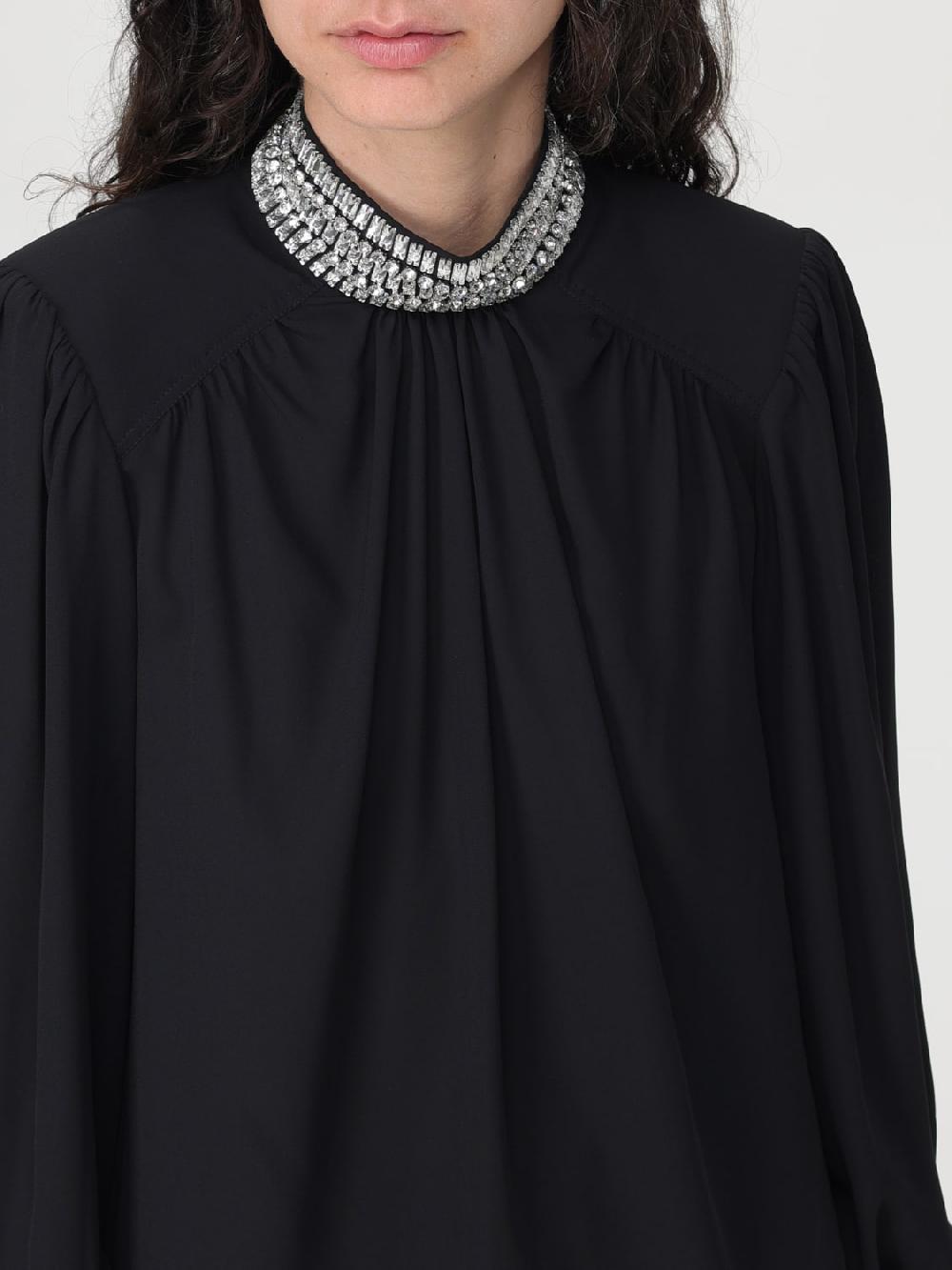 Giglio Blusa Liu Jo In Popeline Con Collo Gioiello