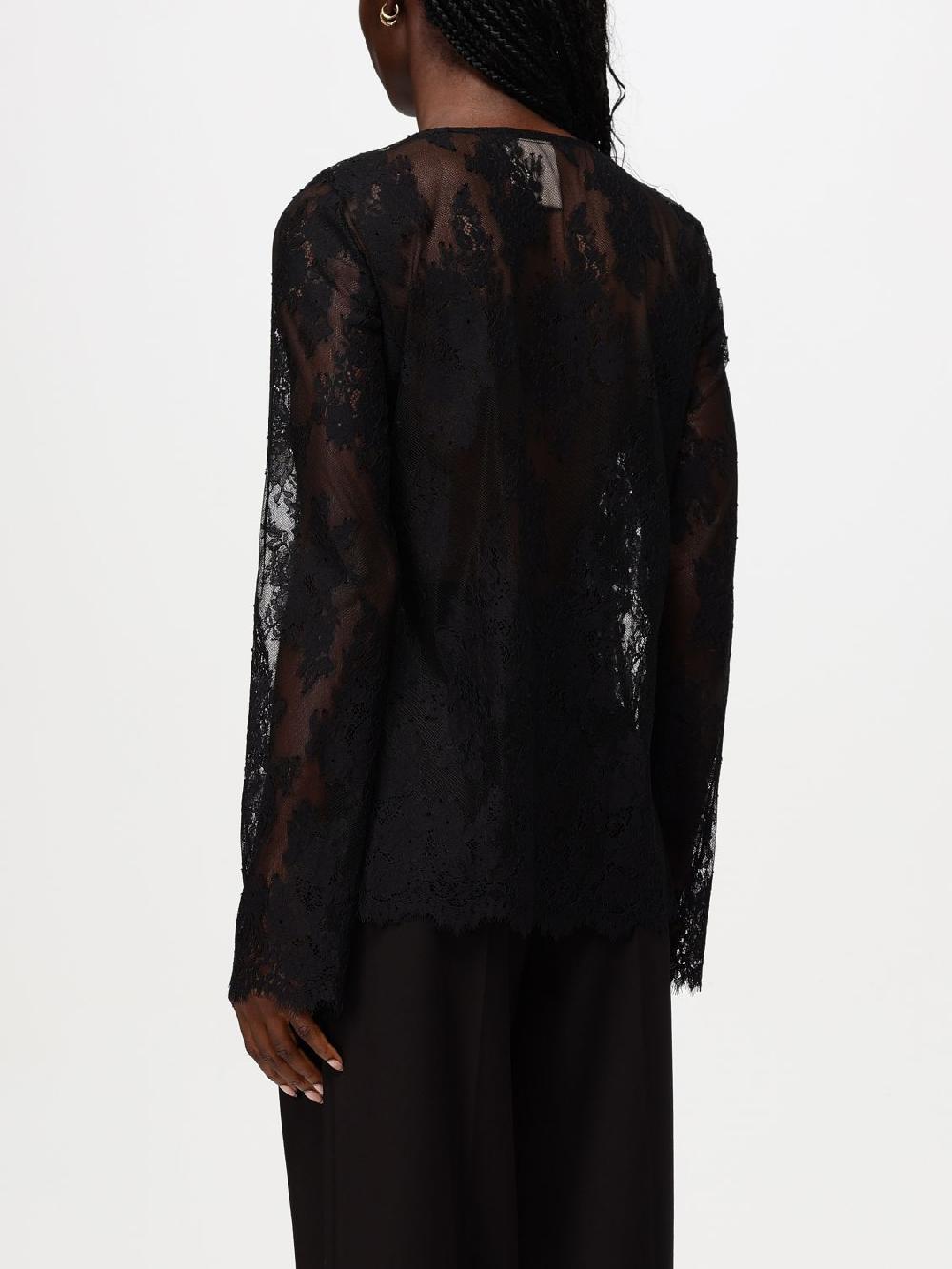 Giglio Blusa Semicouture In Cotone E Pizzo