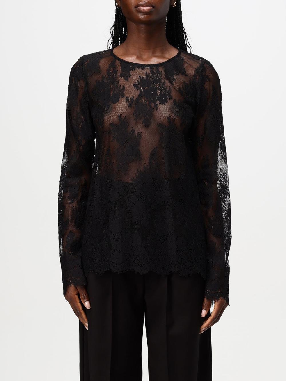 Giglio Blusa Semicouture in cotone e pizzo