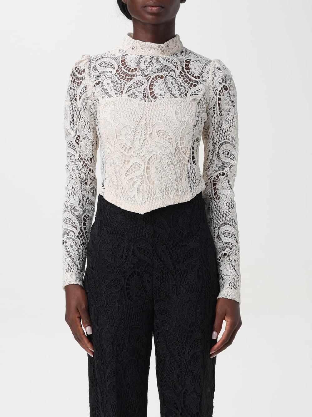 Giglio Blusa Twinset in macramè