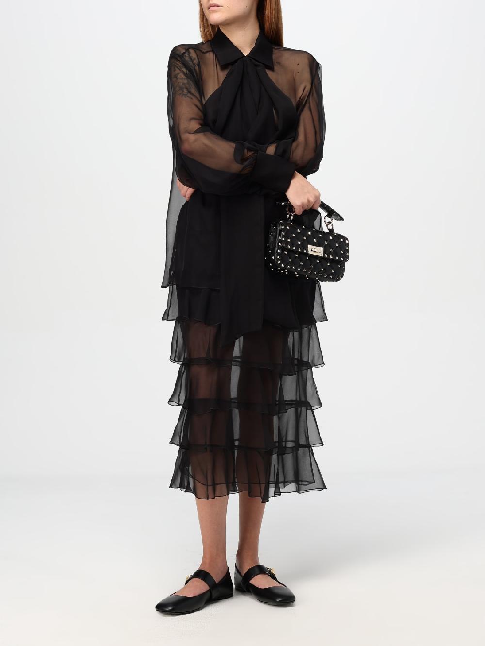 Giglio Blusa Valentino In Chiffon Di Seta