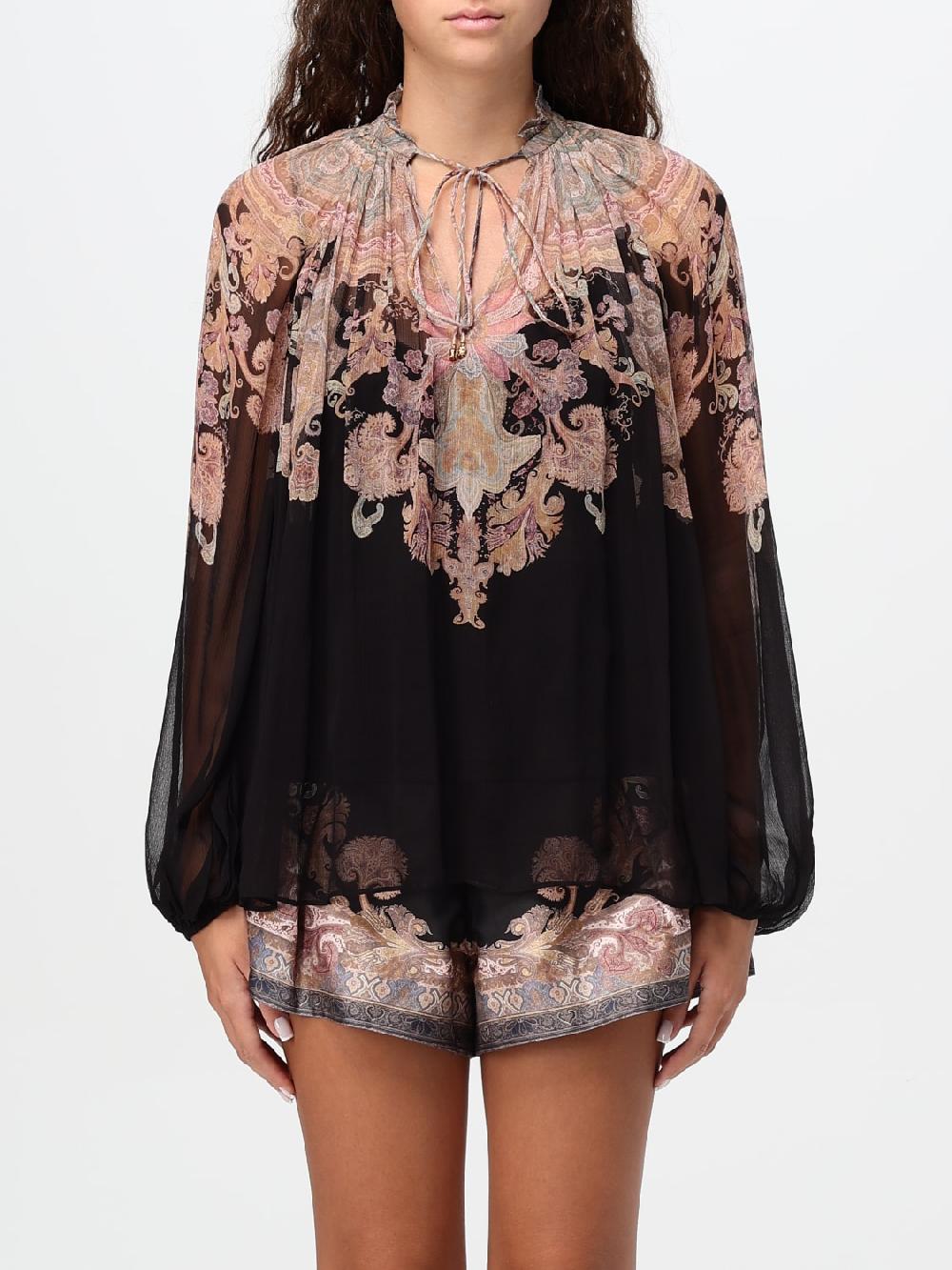 Giglio Blusa Zimmermann in viscosa stampata