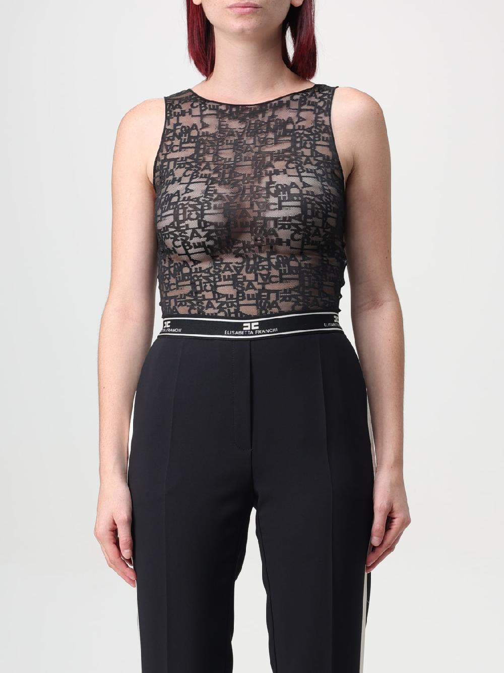 Giglio Body in tulle lettering Elisabetta Franchi