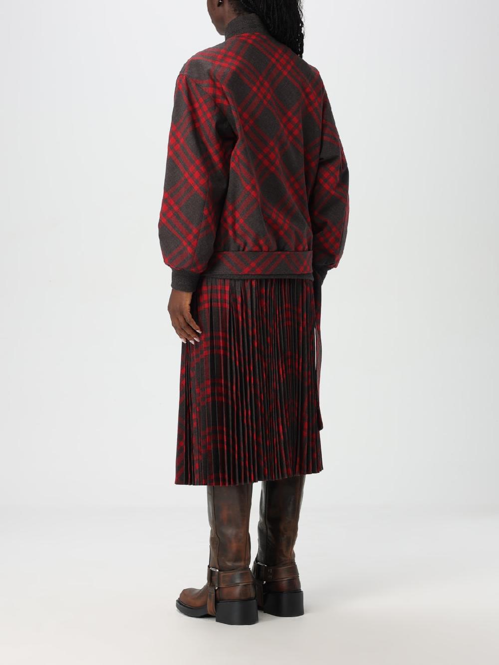 Giglio Bomber Burberry In Misto Lana Check