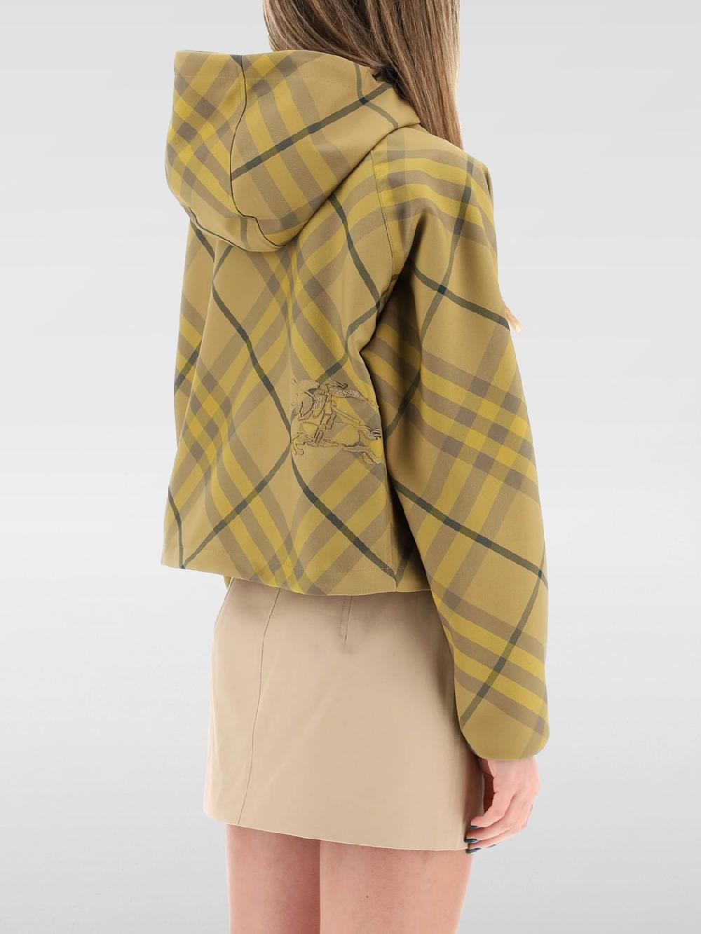 Giglio Bomber Burberry In Nylon Stampato