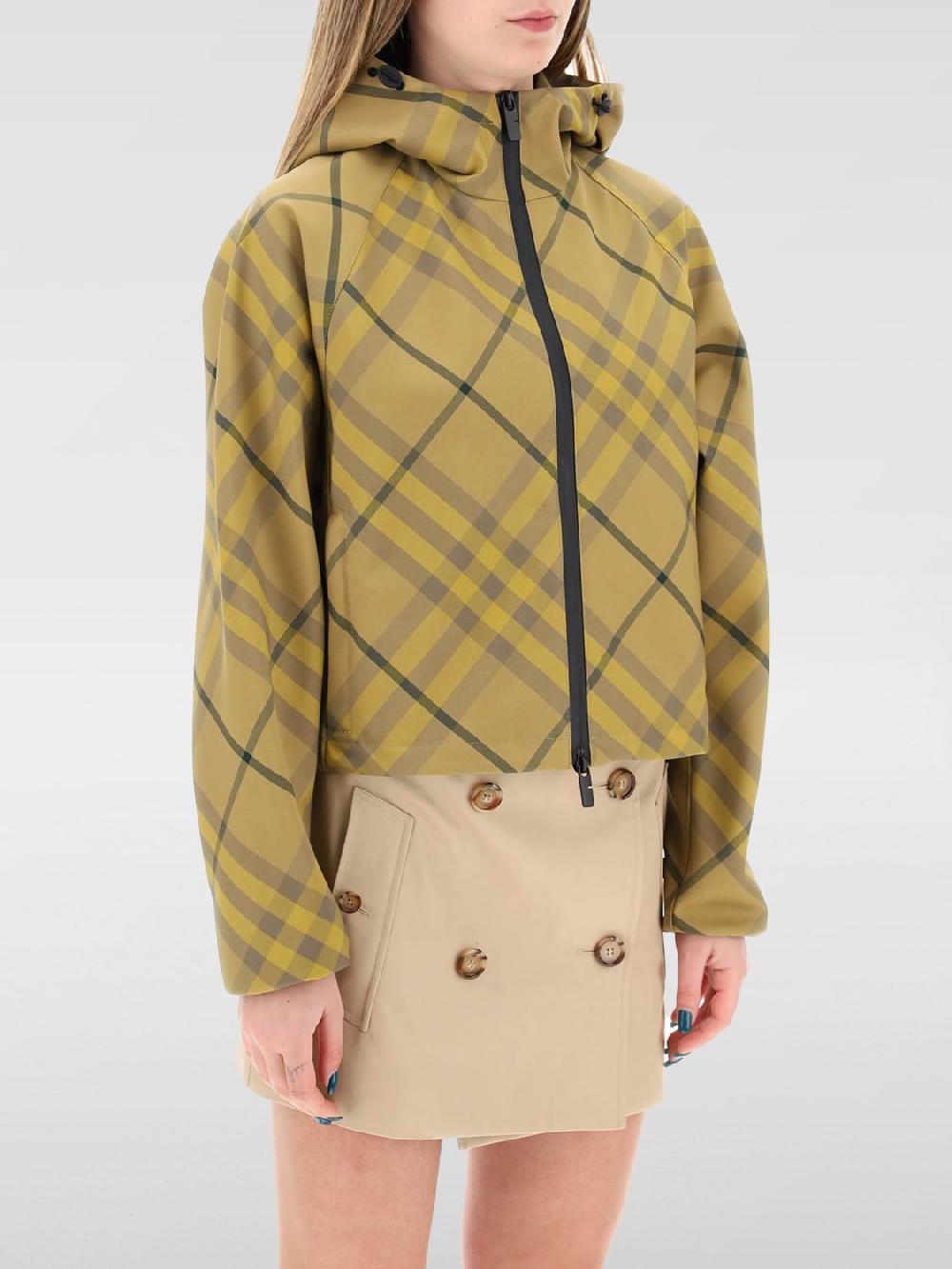 Giglio Bomber Burberry In Nylon Stampato