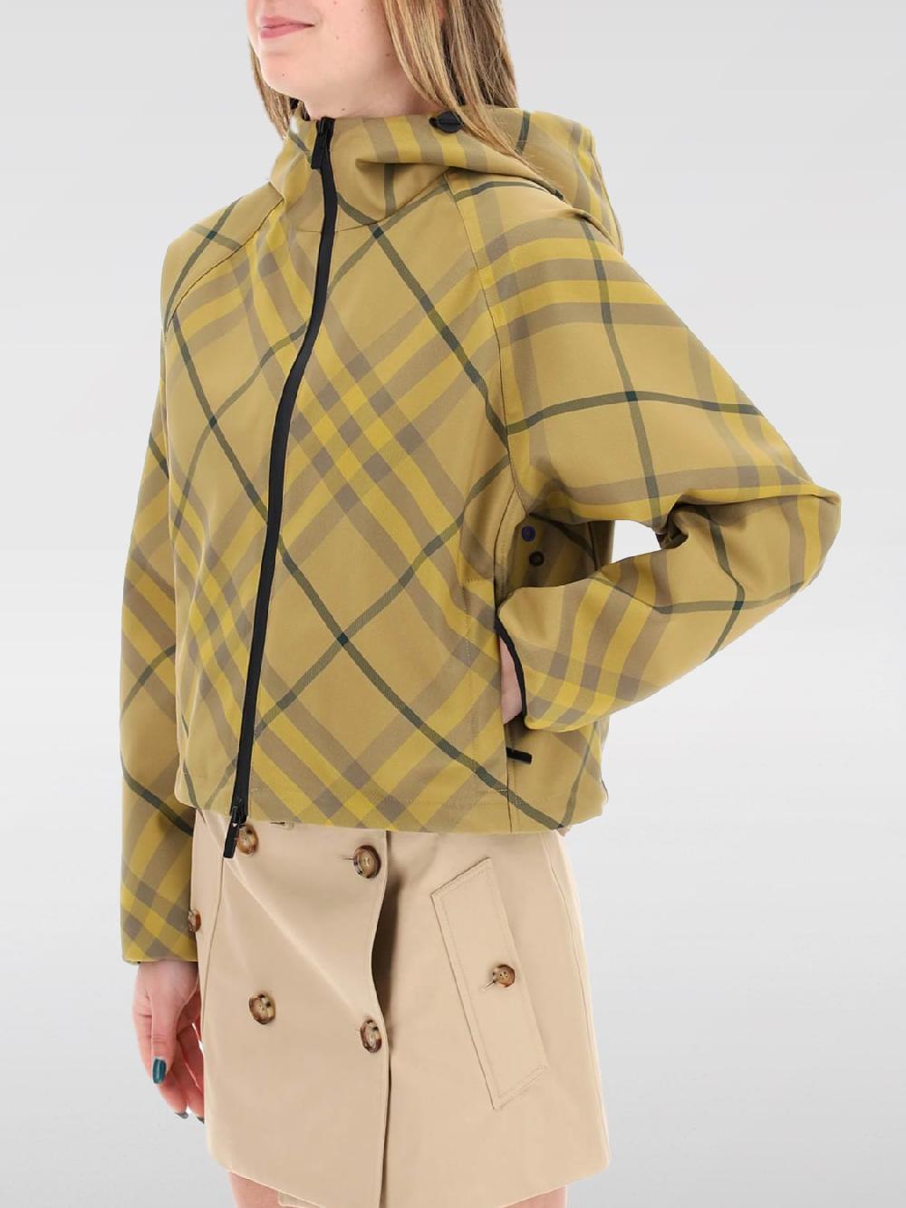 Giglio Bomber Burberry In Nylon Stampato