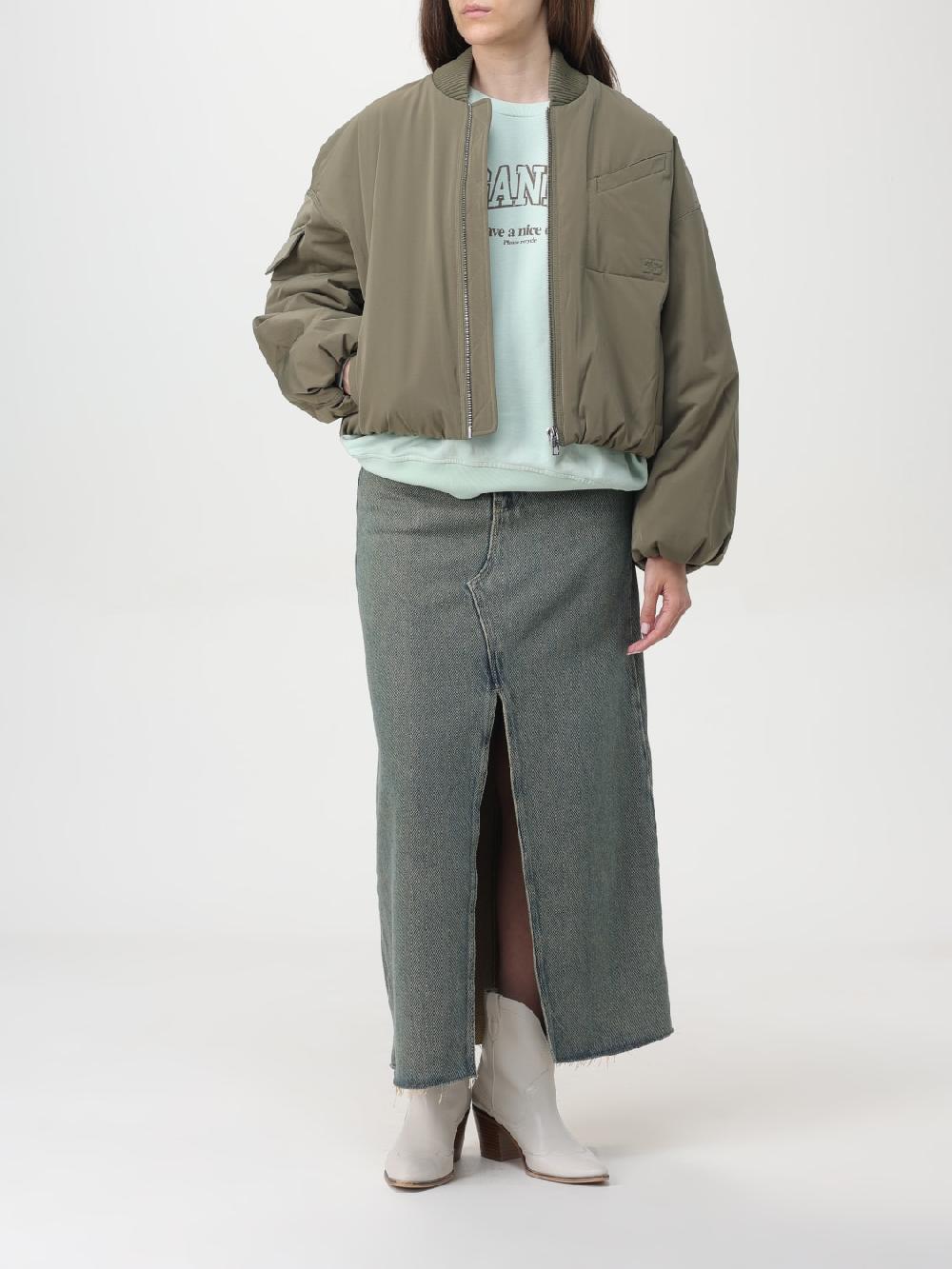 Giglio Bomber In Nylon Riciclato Ganni