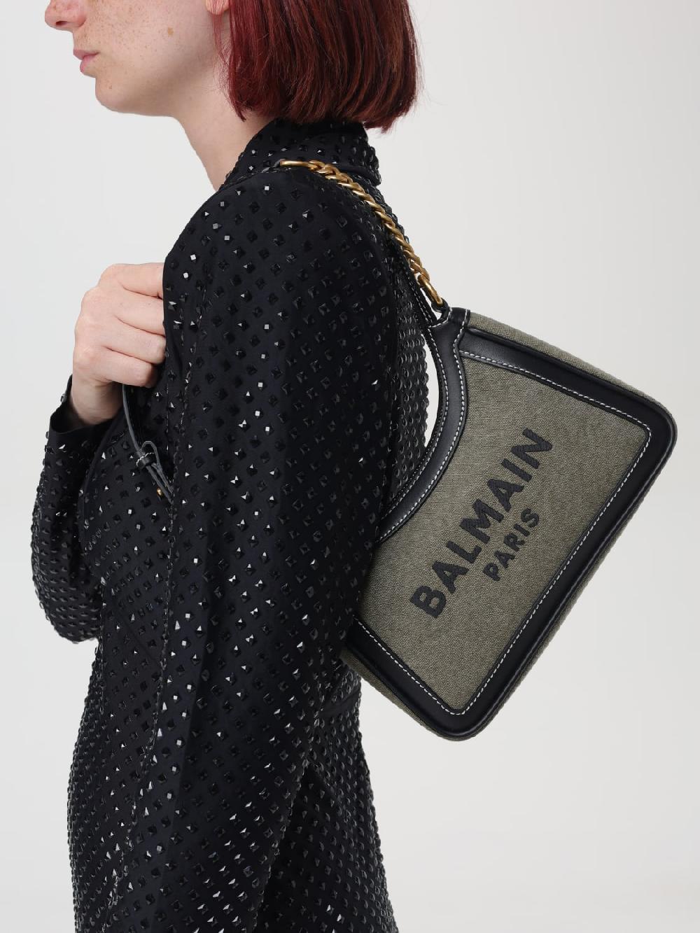Giglio Bora B-Army 26 Balmain In Canvas E Pelle