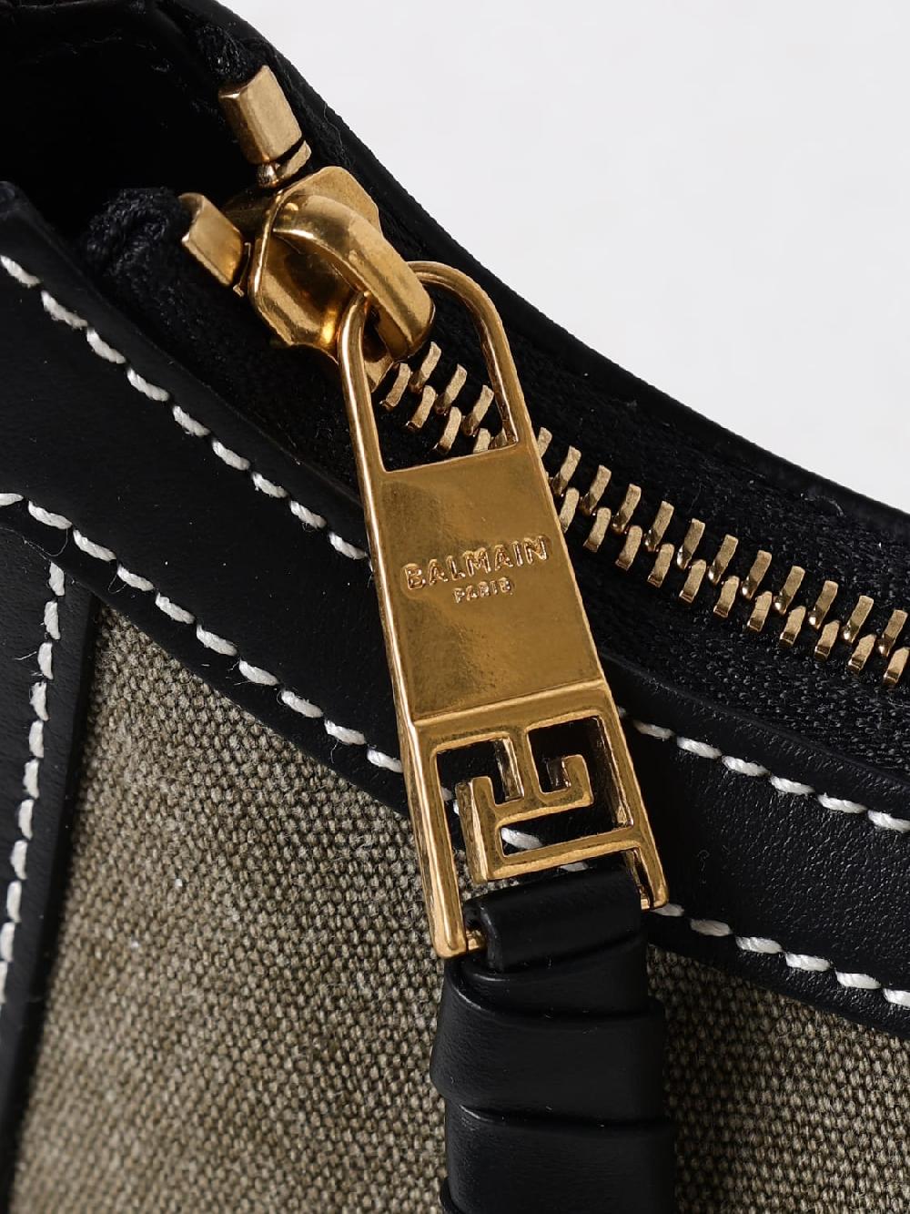 Giglio Bora B-Army 26 Balmain In Canvas E Pelle