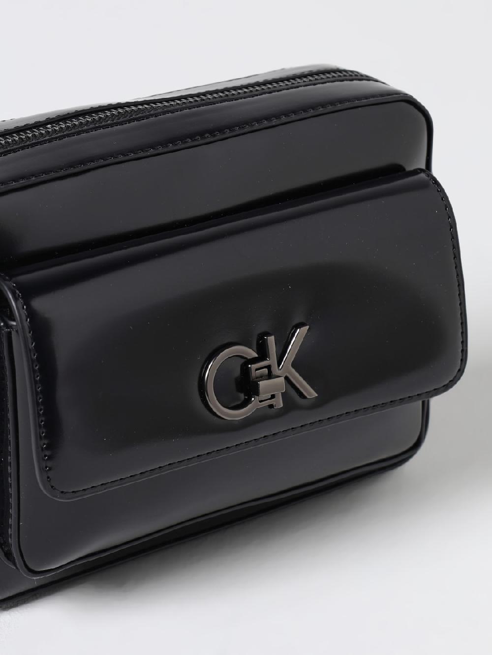 Giglio Borsa A Tracolla In Vernice Calvin Klein