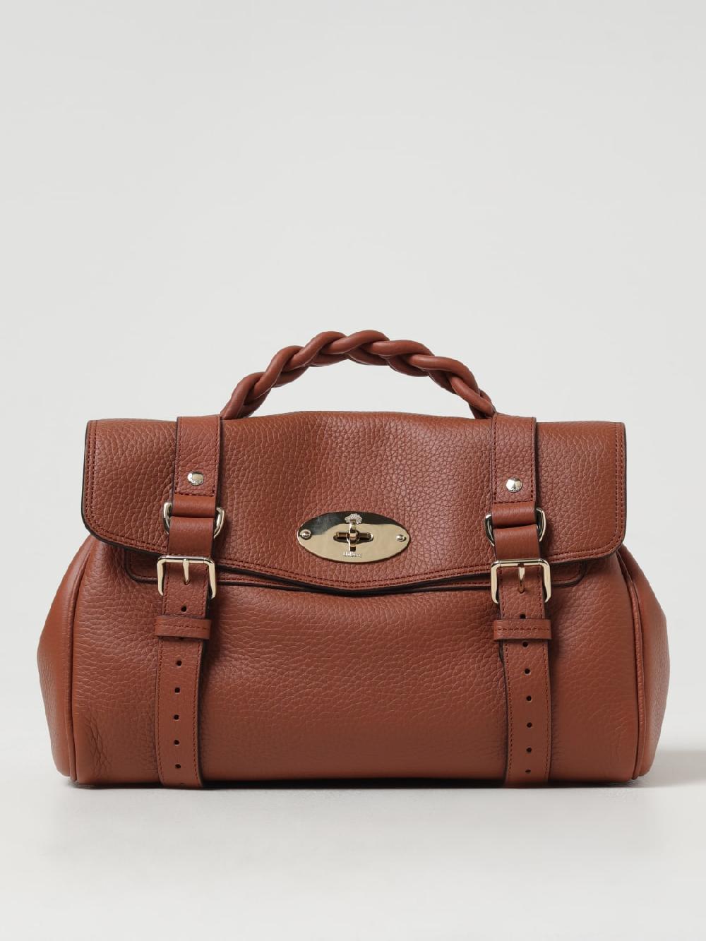 Giglio Borsa Alexa Mulberry in pelle a grana