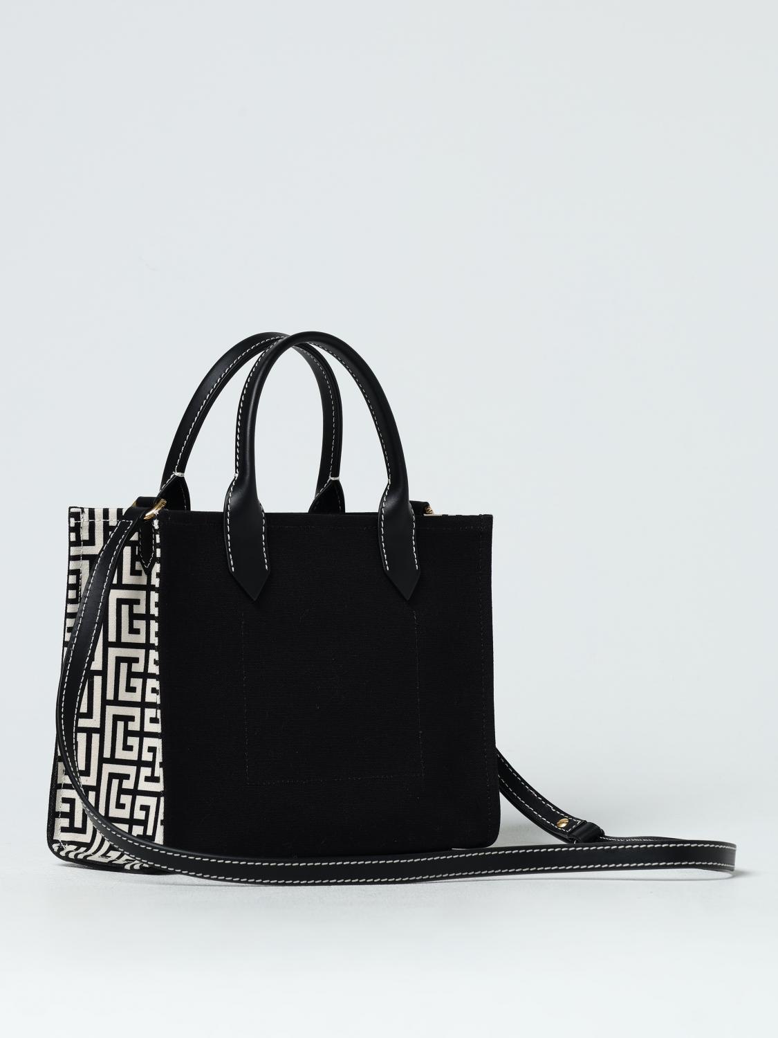 Giglio Borsa B-Army Balmain In Pelle E Canvas