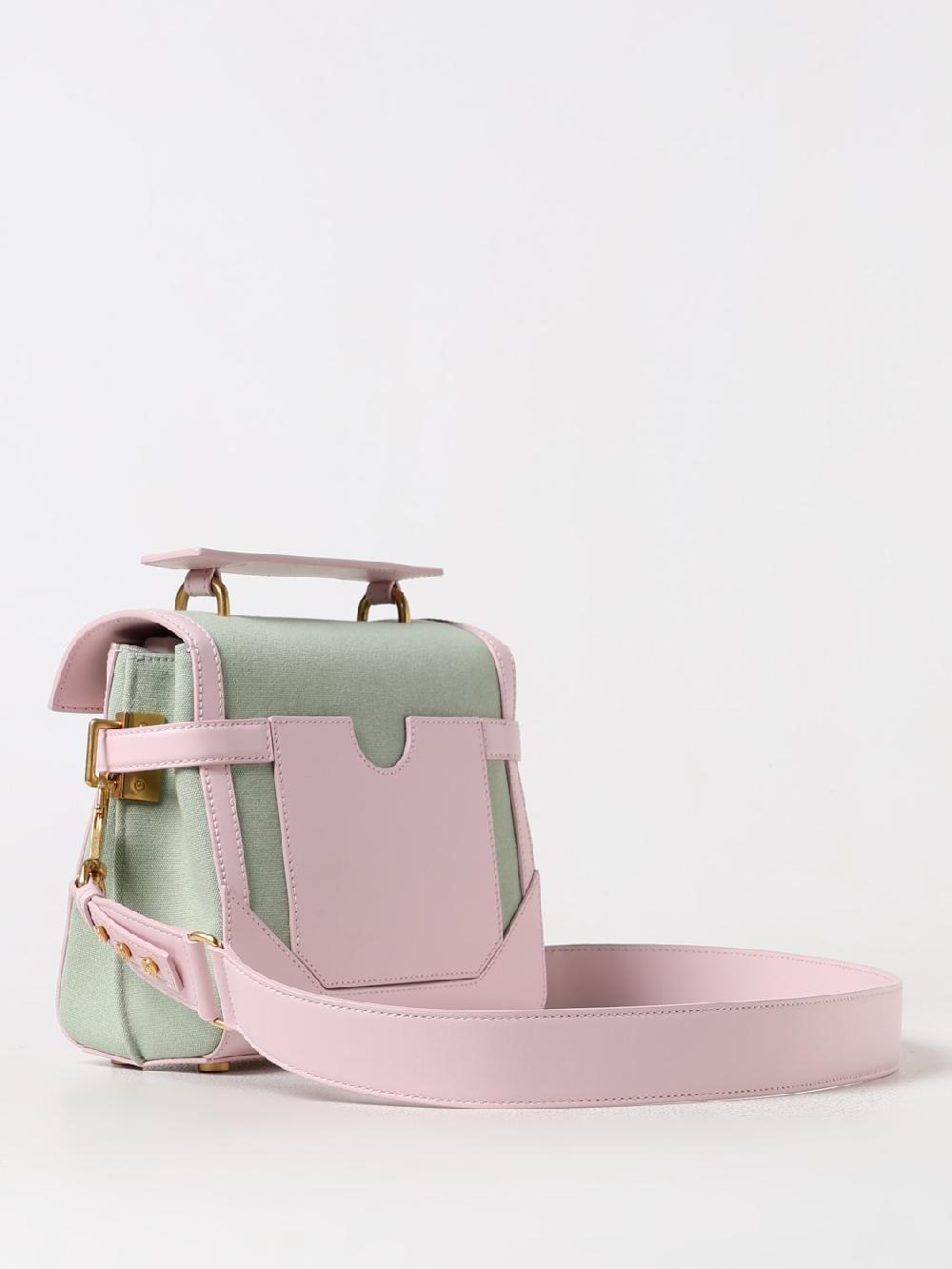 Giglio Borsa B-Buzz 23 Balmain In Canvas E Pelle