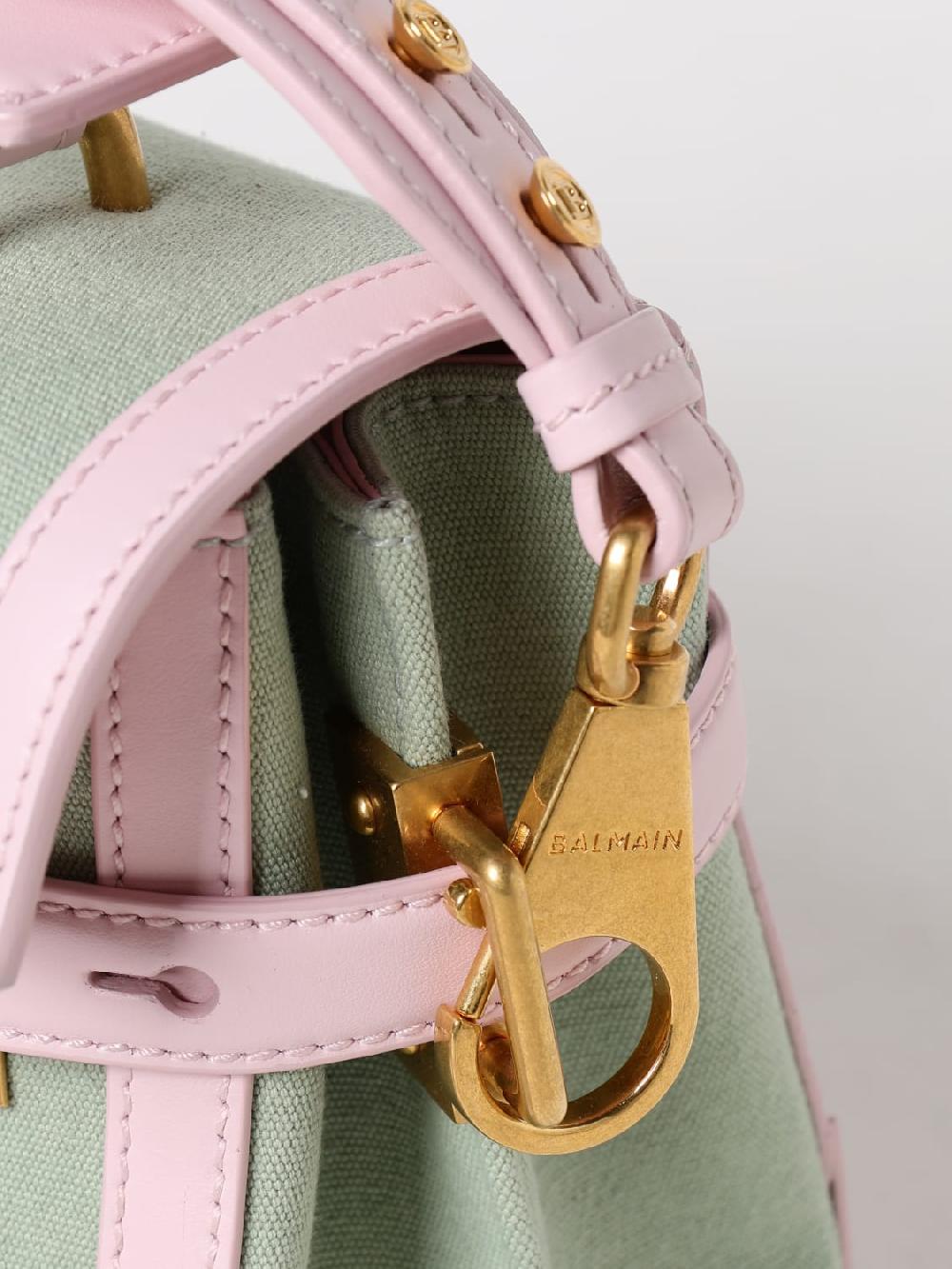 Giglio Borsa B-Buzz 23 Balmain In Canvas E Pelle