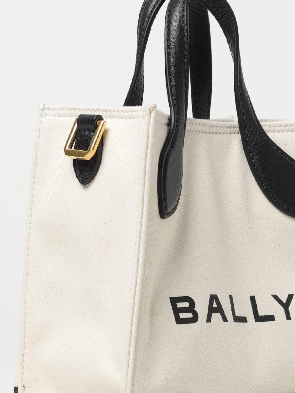 Giglio Borsa Bally In Cotone E Pelle A Grana