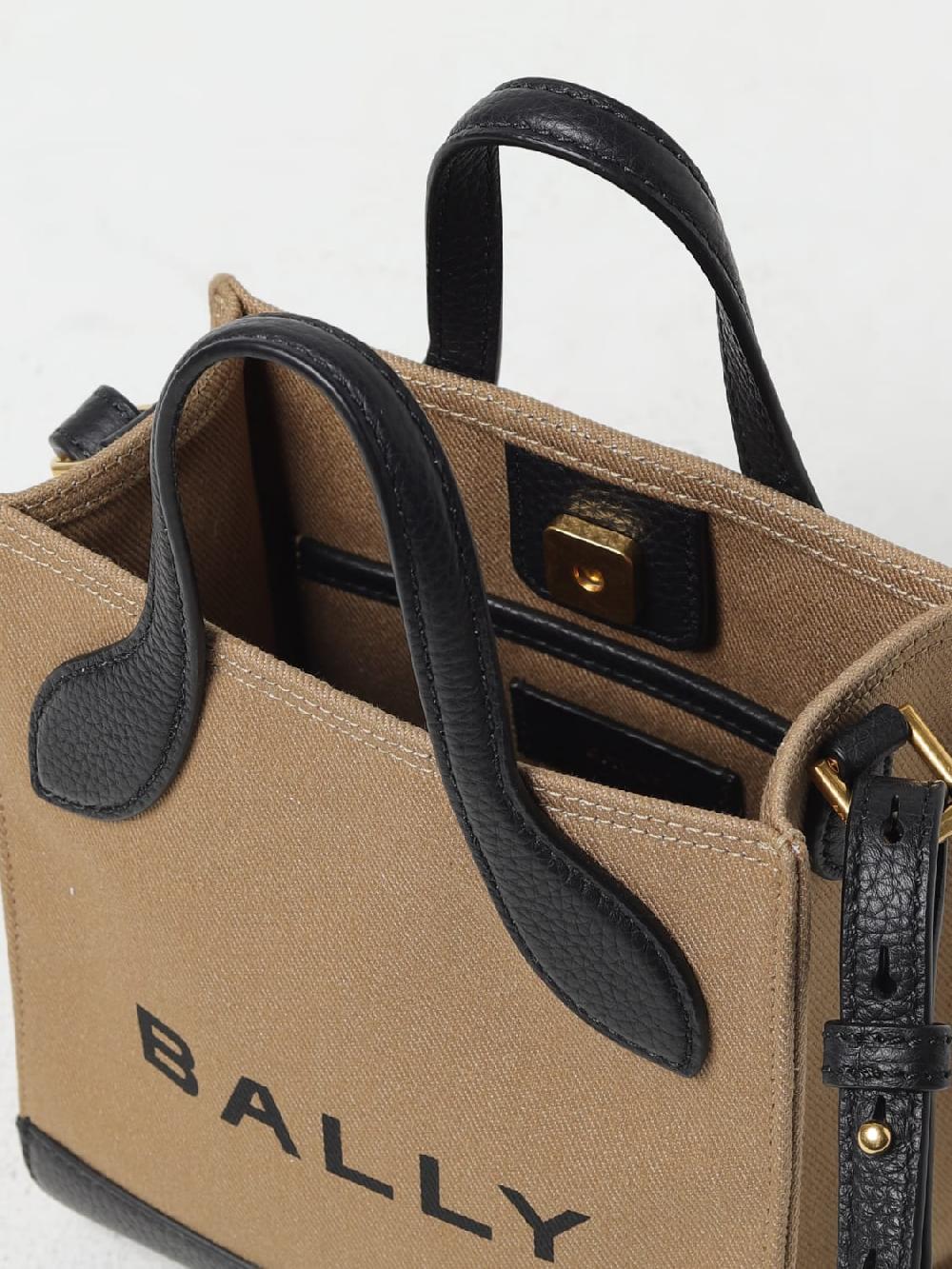 Giglio Borsa Bally In Cotone E Pelle A Grana