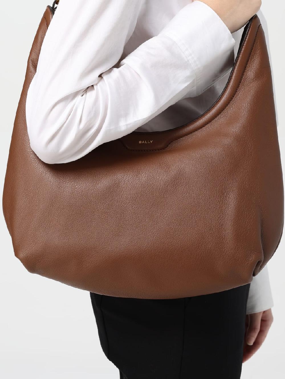 Giglio Borsa Bally In Pelle A Grana