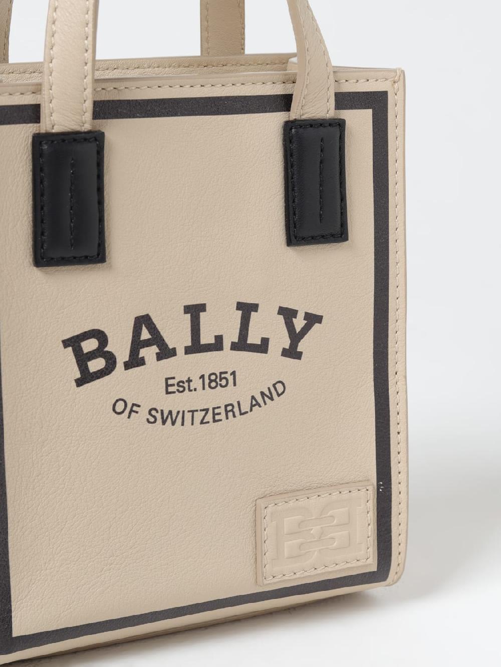Giglio Borsa Bally In Pelle Con Logo Stampato