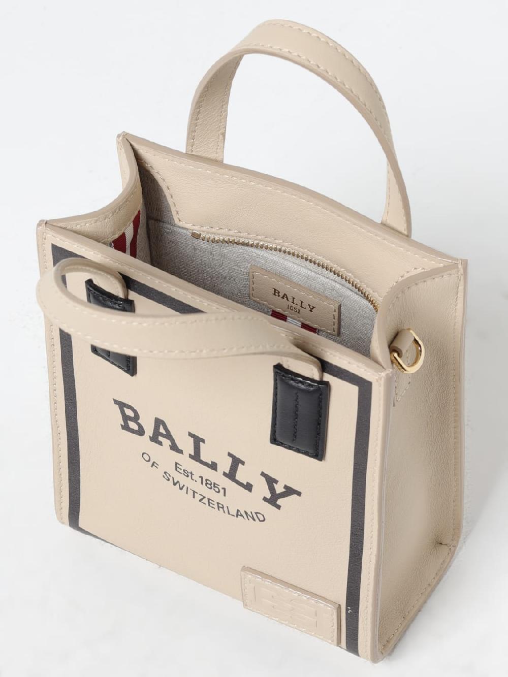 Giglio Borsa Bally In Pelle Con Logo Stampato