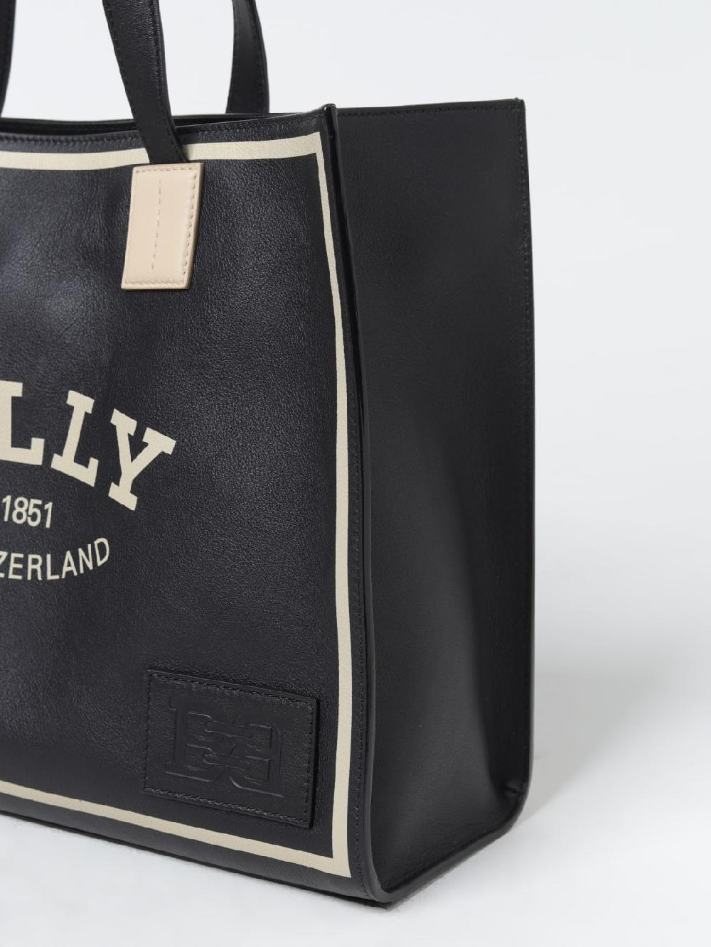 Giglio Borsa Bally In Pelle Con Logo Stampato