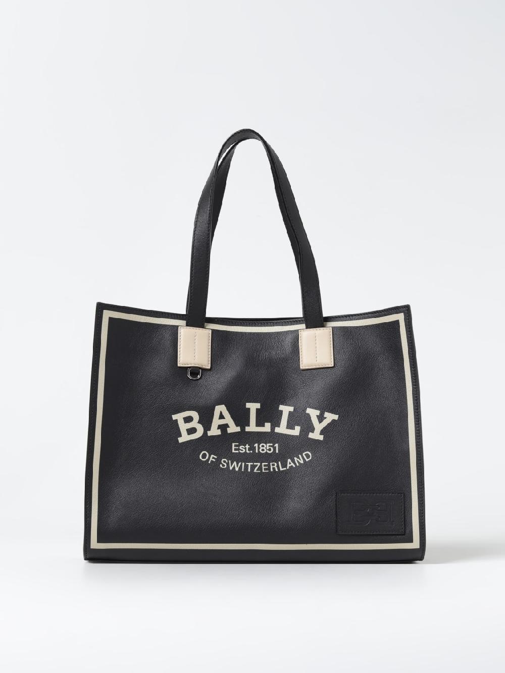 Giglio Borsa Bally in pelle con logo stampato