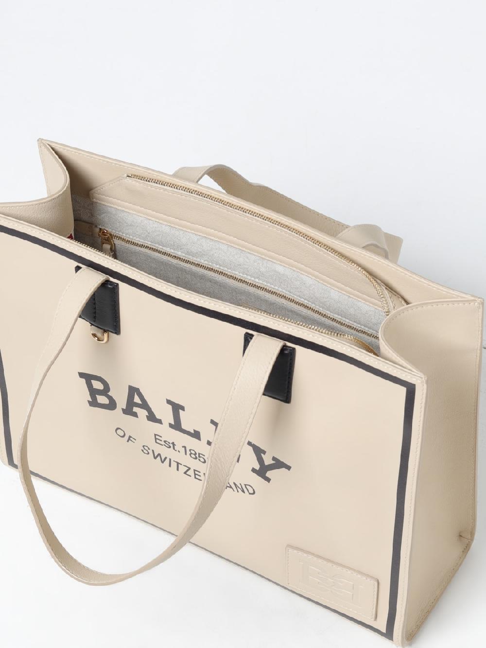 Giglio Borsa Bally In Pelle Con Logo Stampato