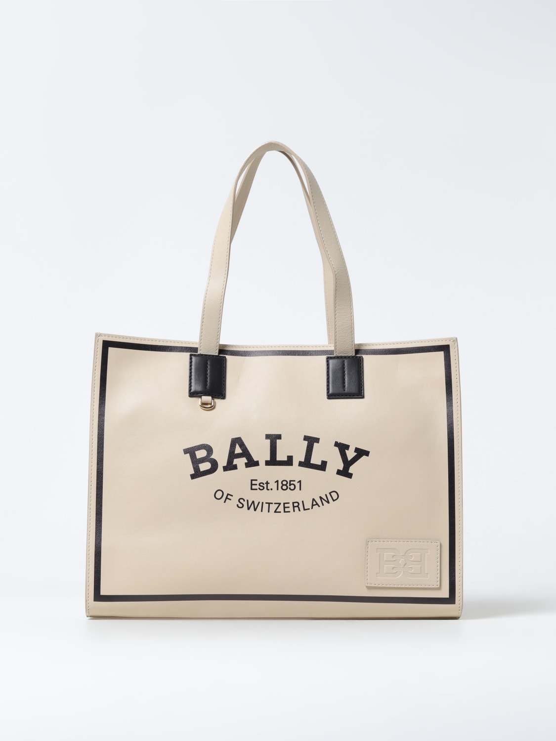 Giglio Borsa Bally in pelle con logo stampato