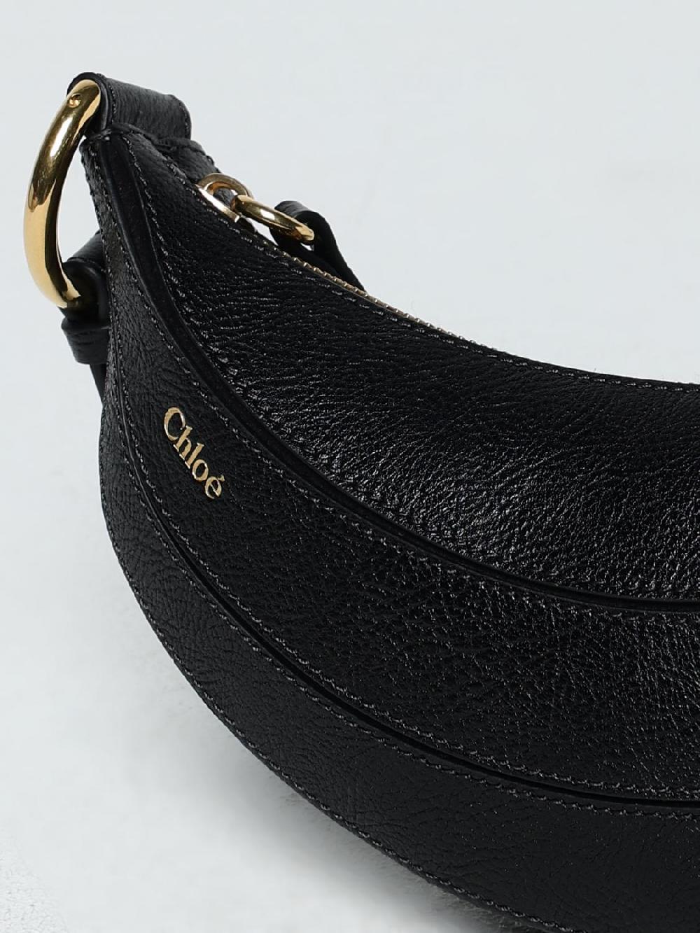 Giglio Borsa Banana Chloè In Pelle A Grana