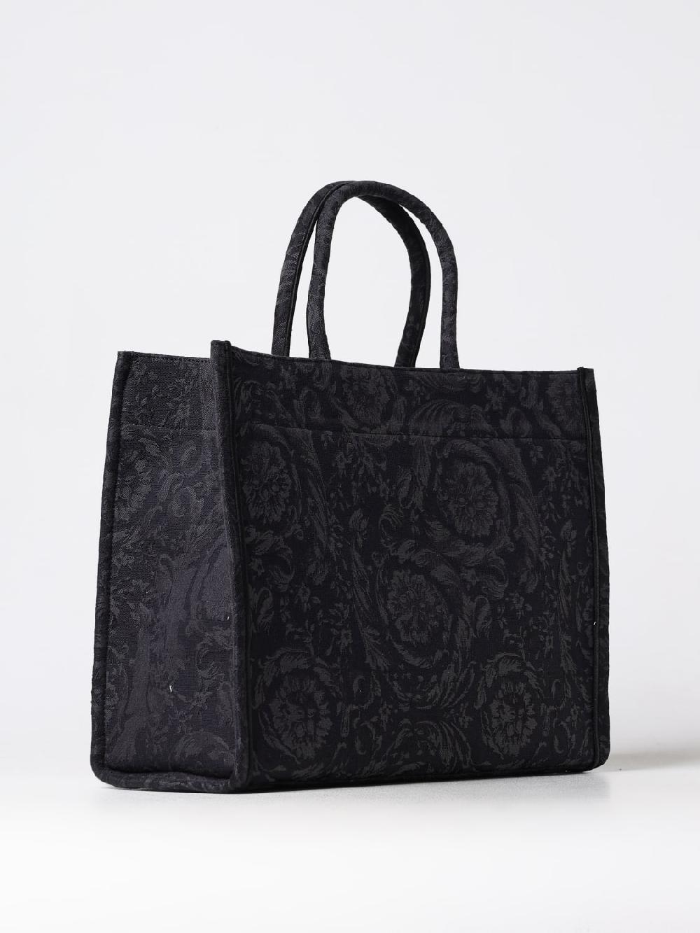 Giglio Borsa Baroque Versace In Cotone Jacquard