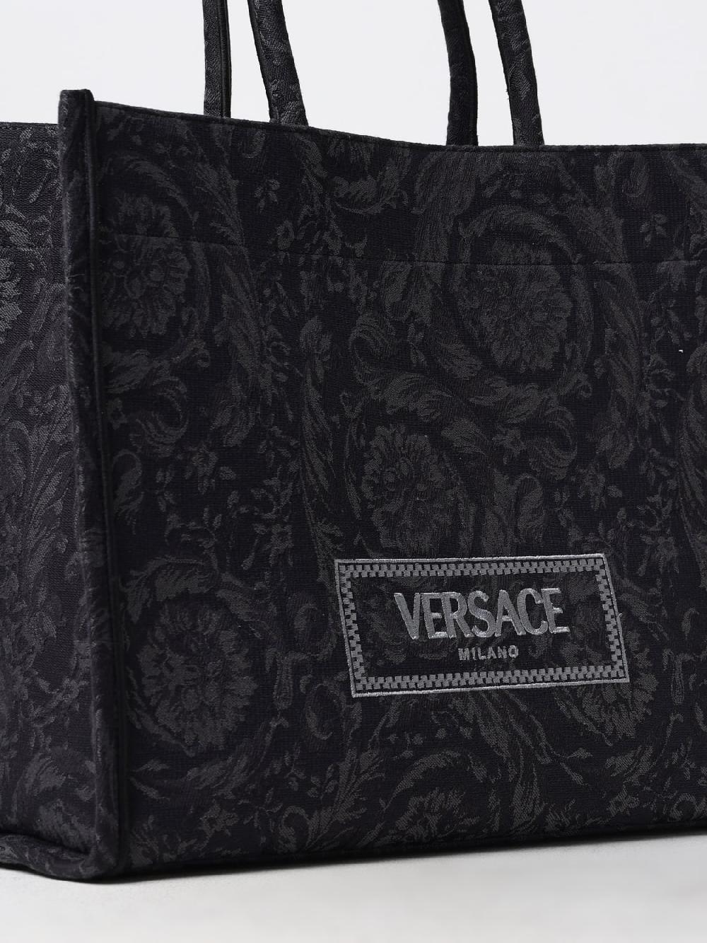 Giglio Borsa Baroque Versace In Cotone Jacquard