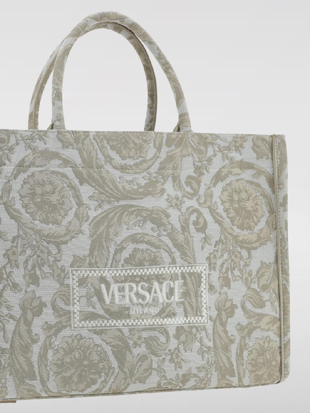 Giglio Borsa Baroque Versace In Cotone Jacquard