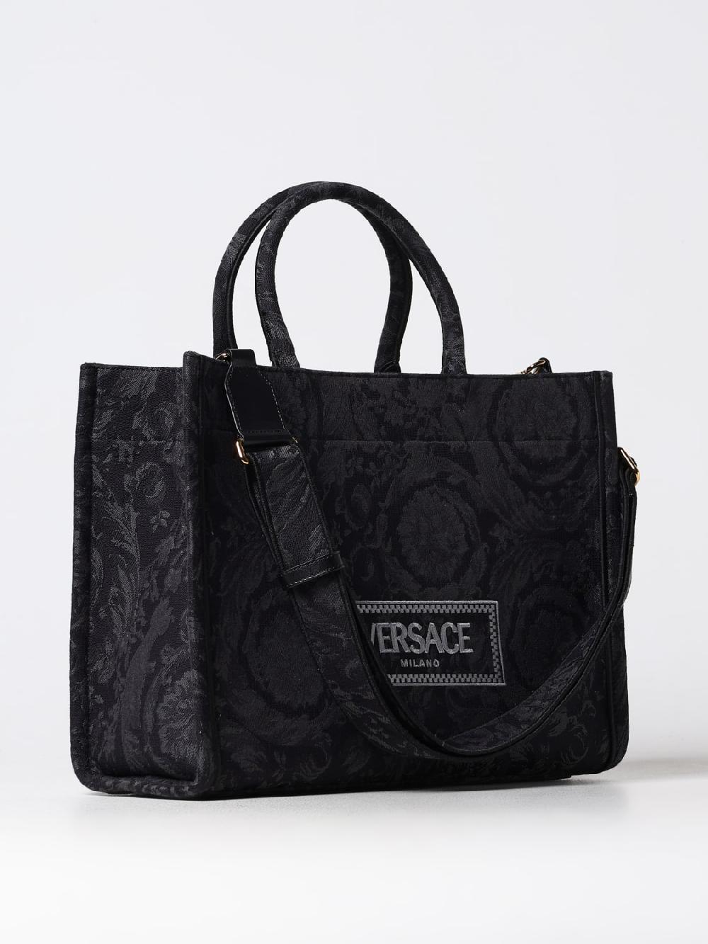 Giglio Borsa Baroque Versace In Cotone Jacquard