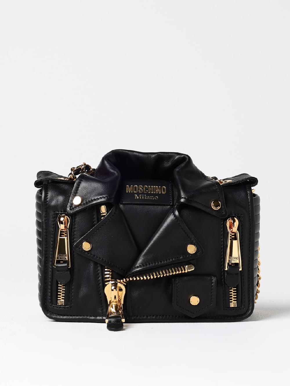 Giglio Borsa Biker Moschino Couture in pelle