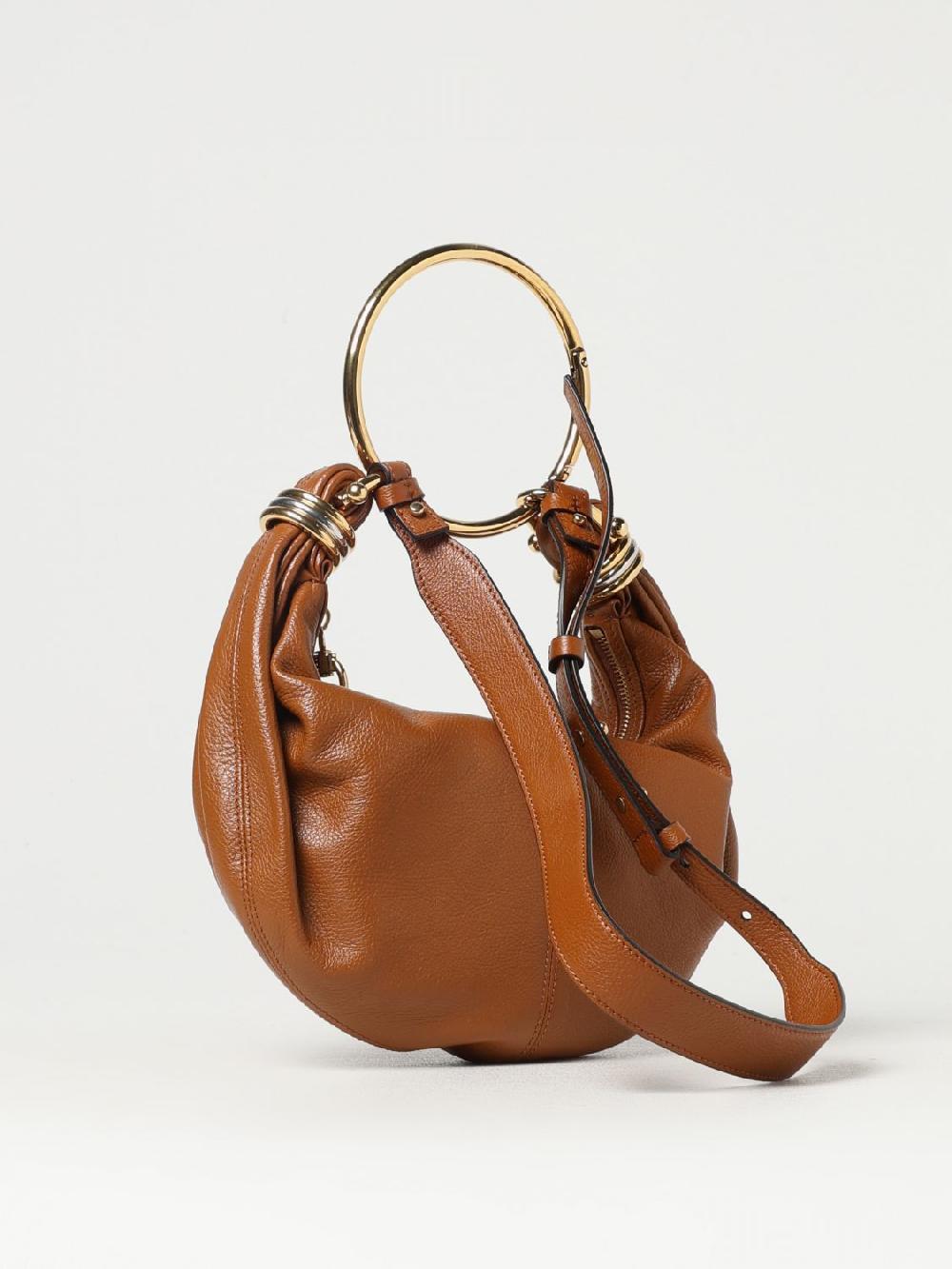Giglio Borsa Bracelet Hobo Chloè In Pelle A Grana