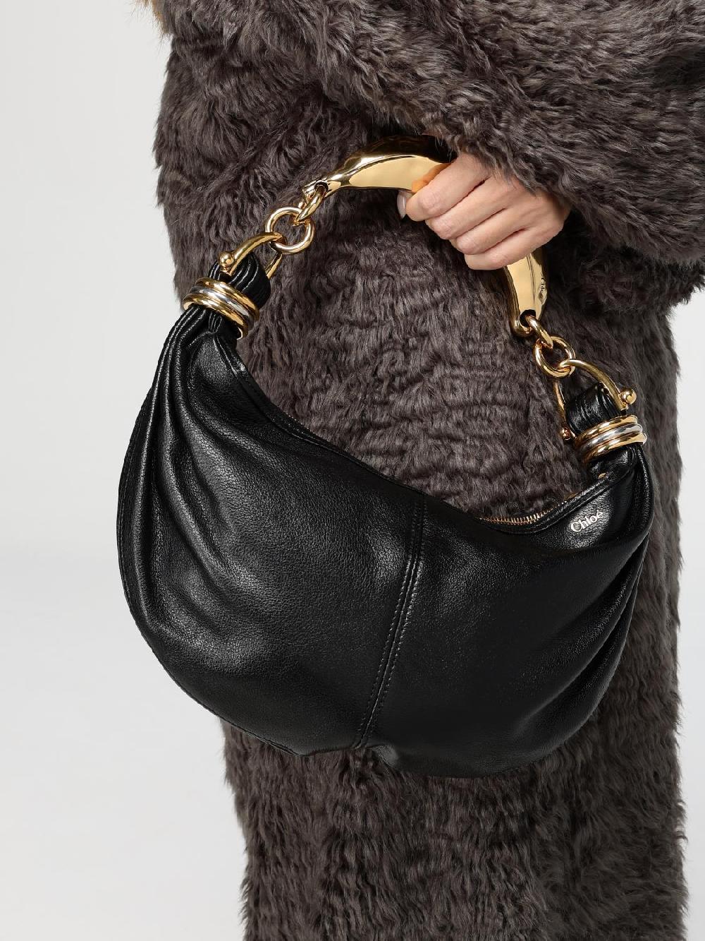 Giglio Borsa Bracelet Hobo Chloè In Pelle A Grana