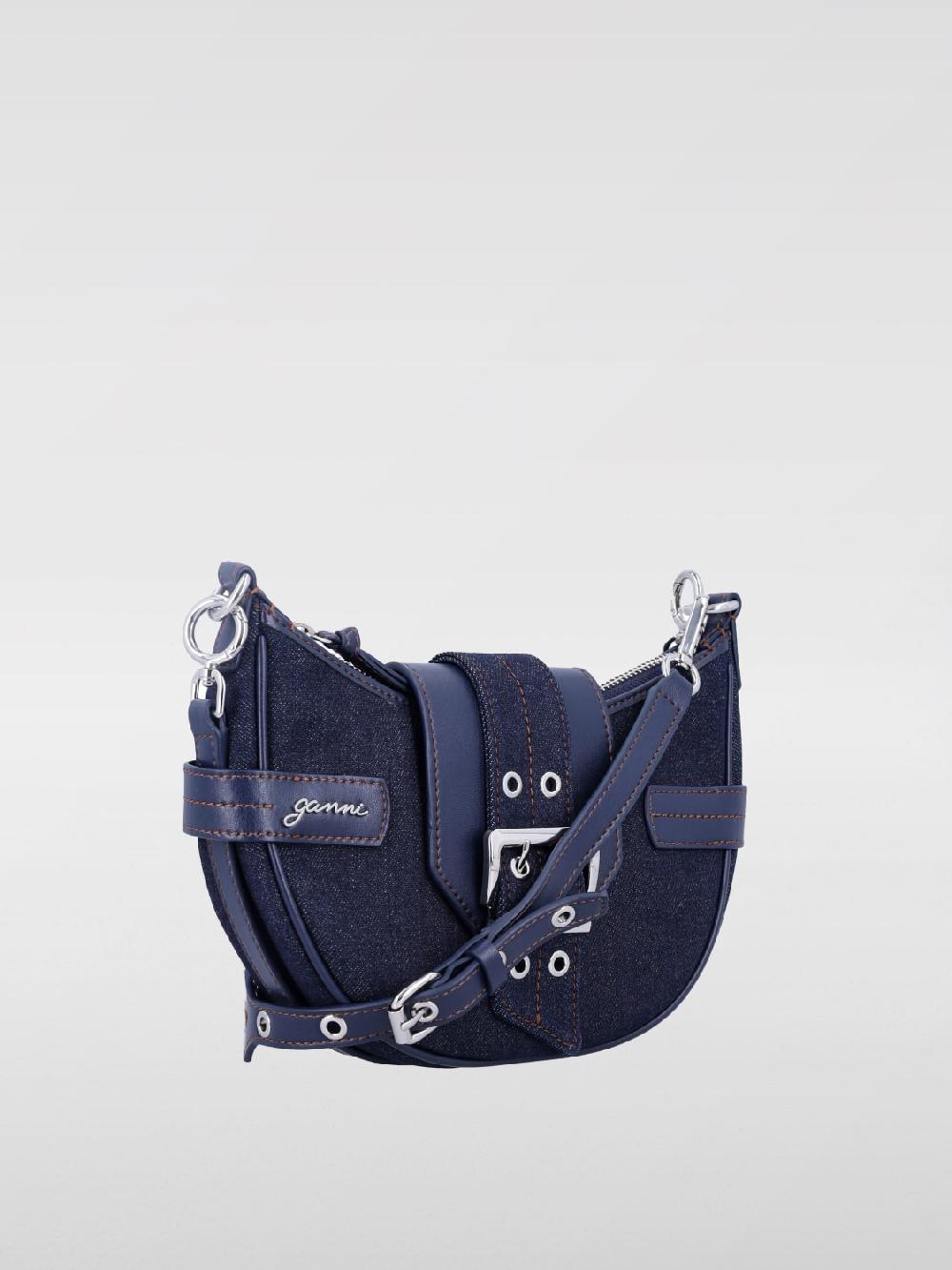 Giglio Borsa Bucky Ganni In Denim Riciclato