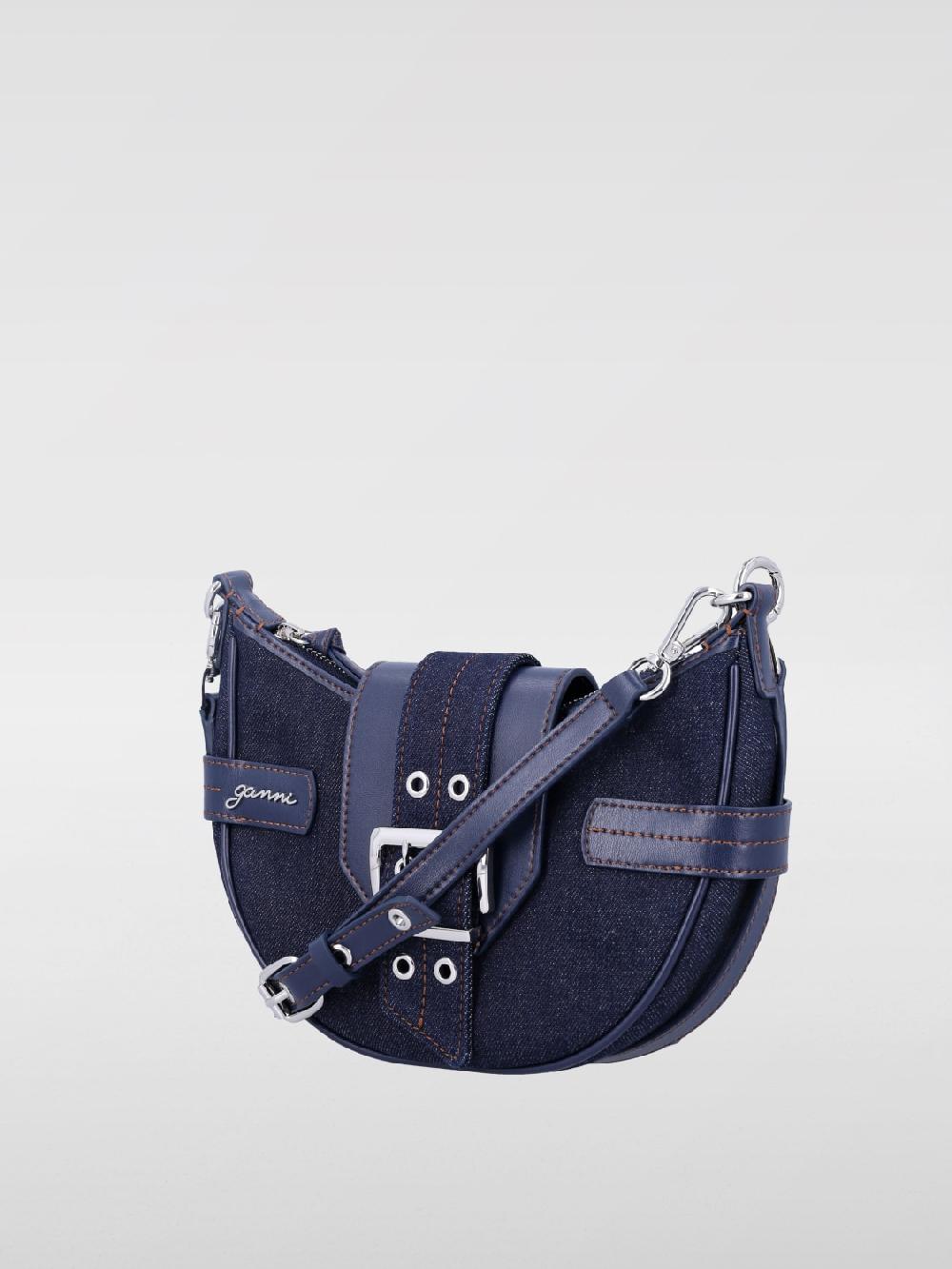 Giglio Borsa Bucky Ganni In Denim Riciclato