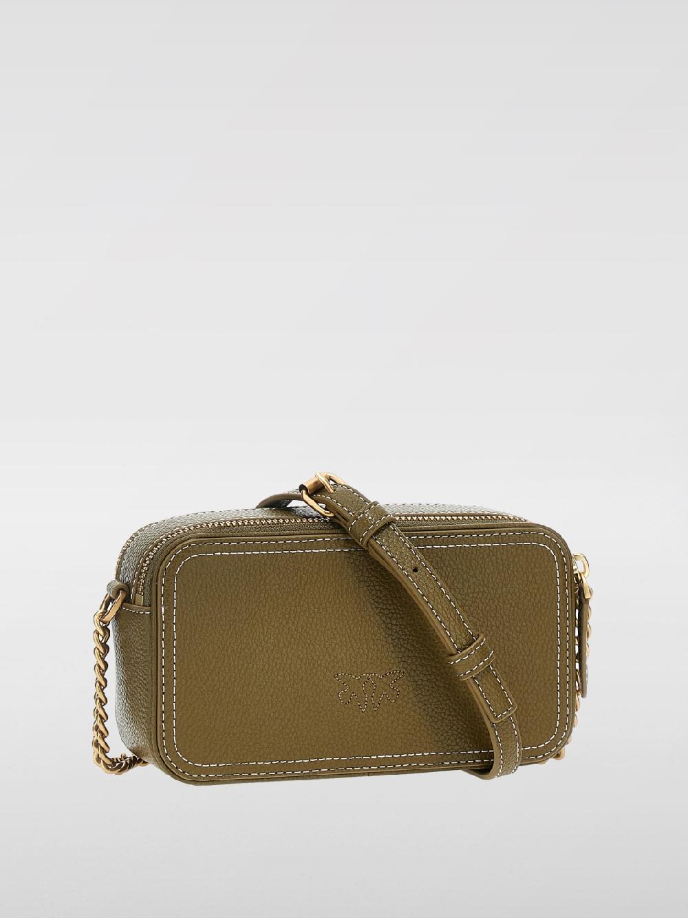 Giglio Borsa Carrie Pinko In Pelle A Grana