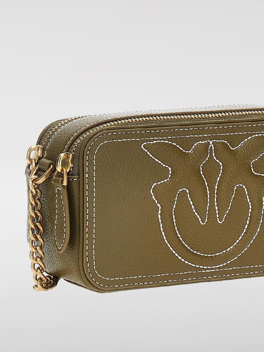 Giglio Borsa Carrie Pinko In Pelle A Grana