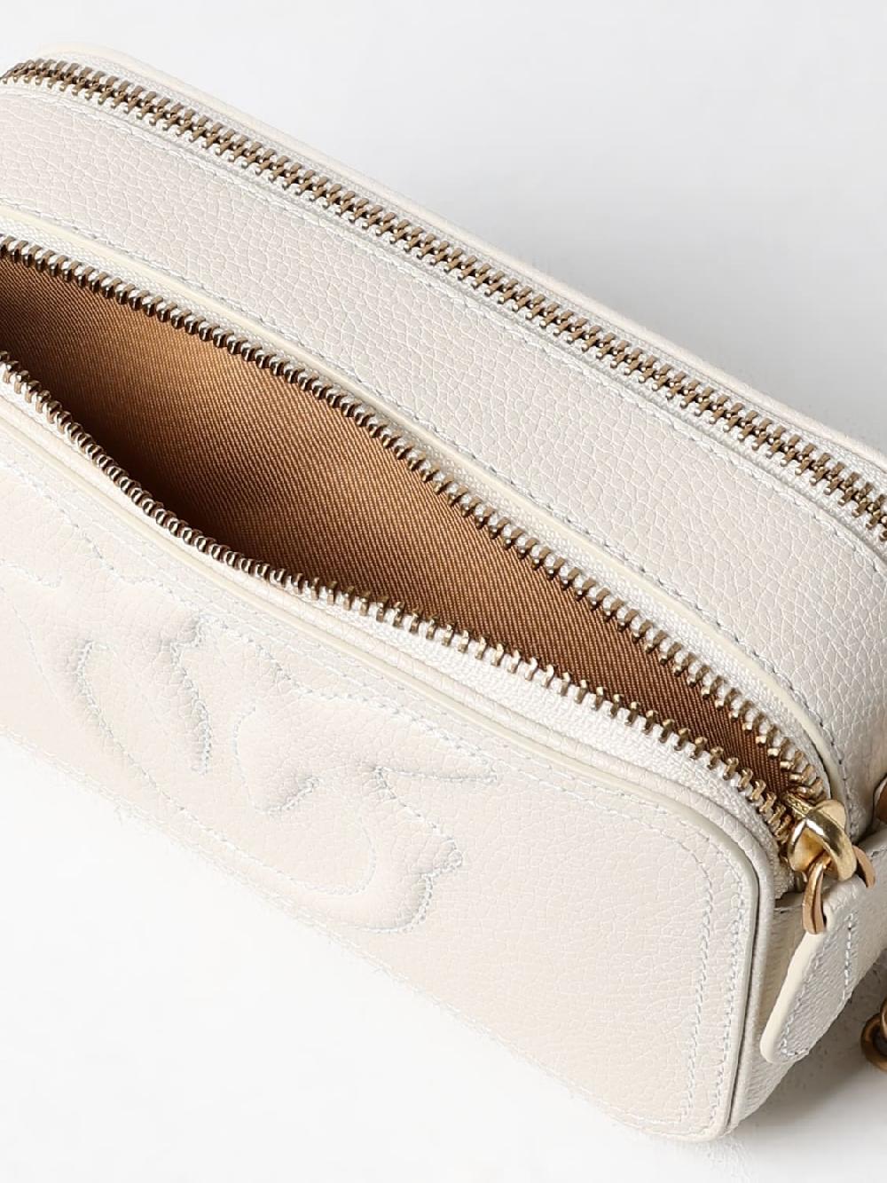 Giglio Borsa Carrie Pinko In Pelle A Grana
