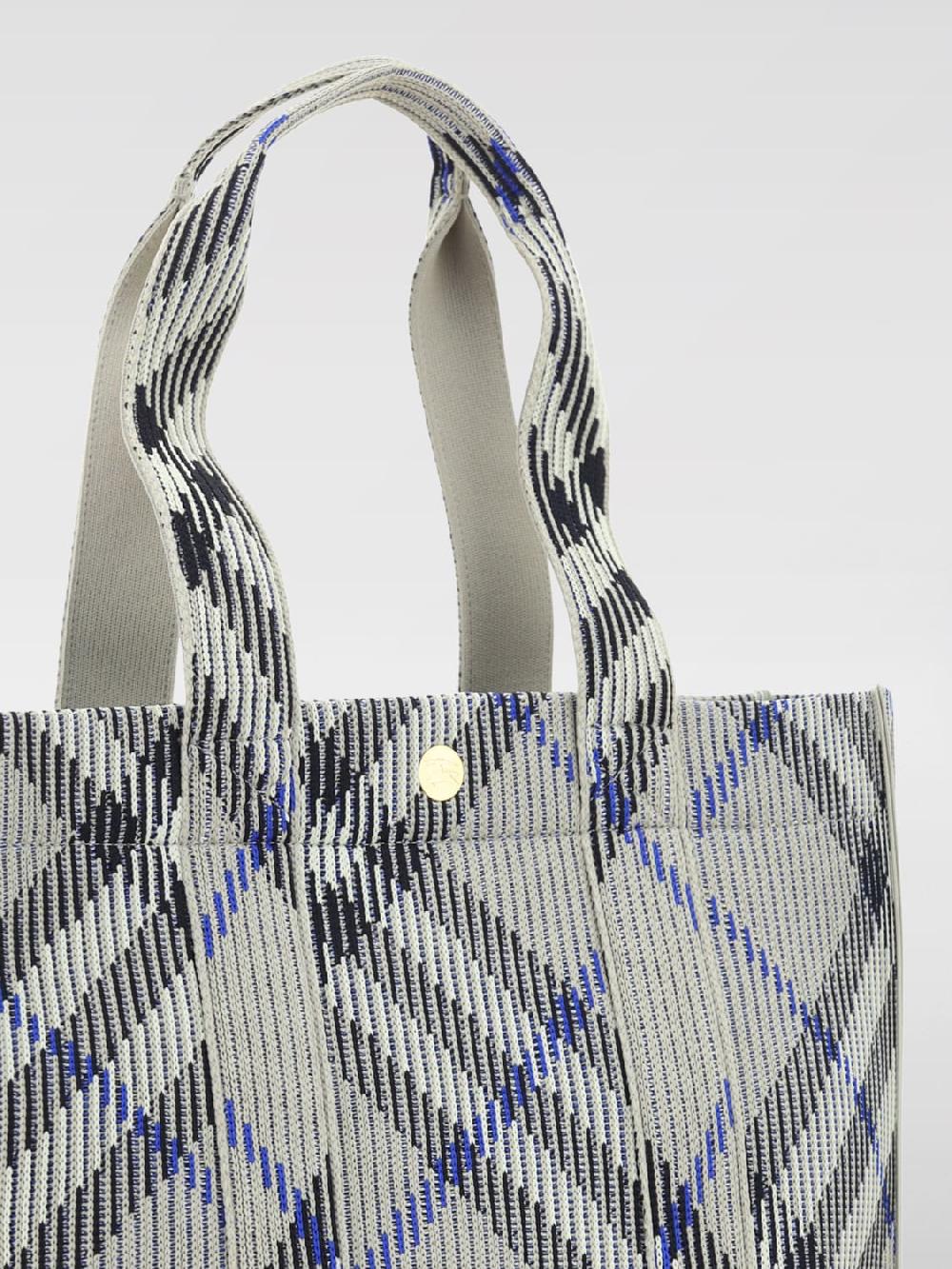 Giglio Borsa Check Burberry In Nylon Jacquard