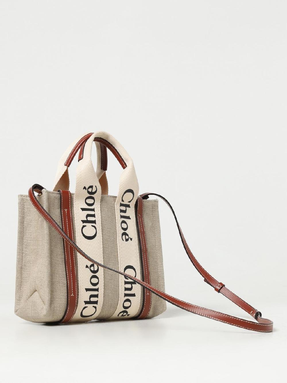 Giglio Borsa Chloé In Canvas E Pelle