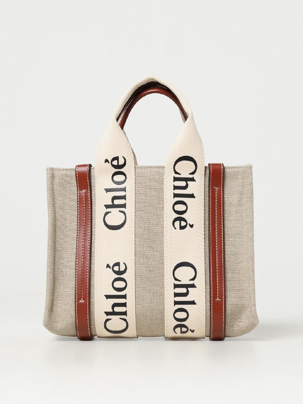 Giglio Borsa Chloé in canvas e pelle