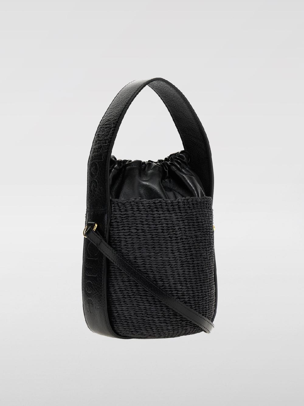 Giglio Borsa Chloè In Pelle E Rafia