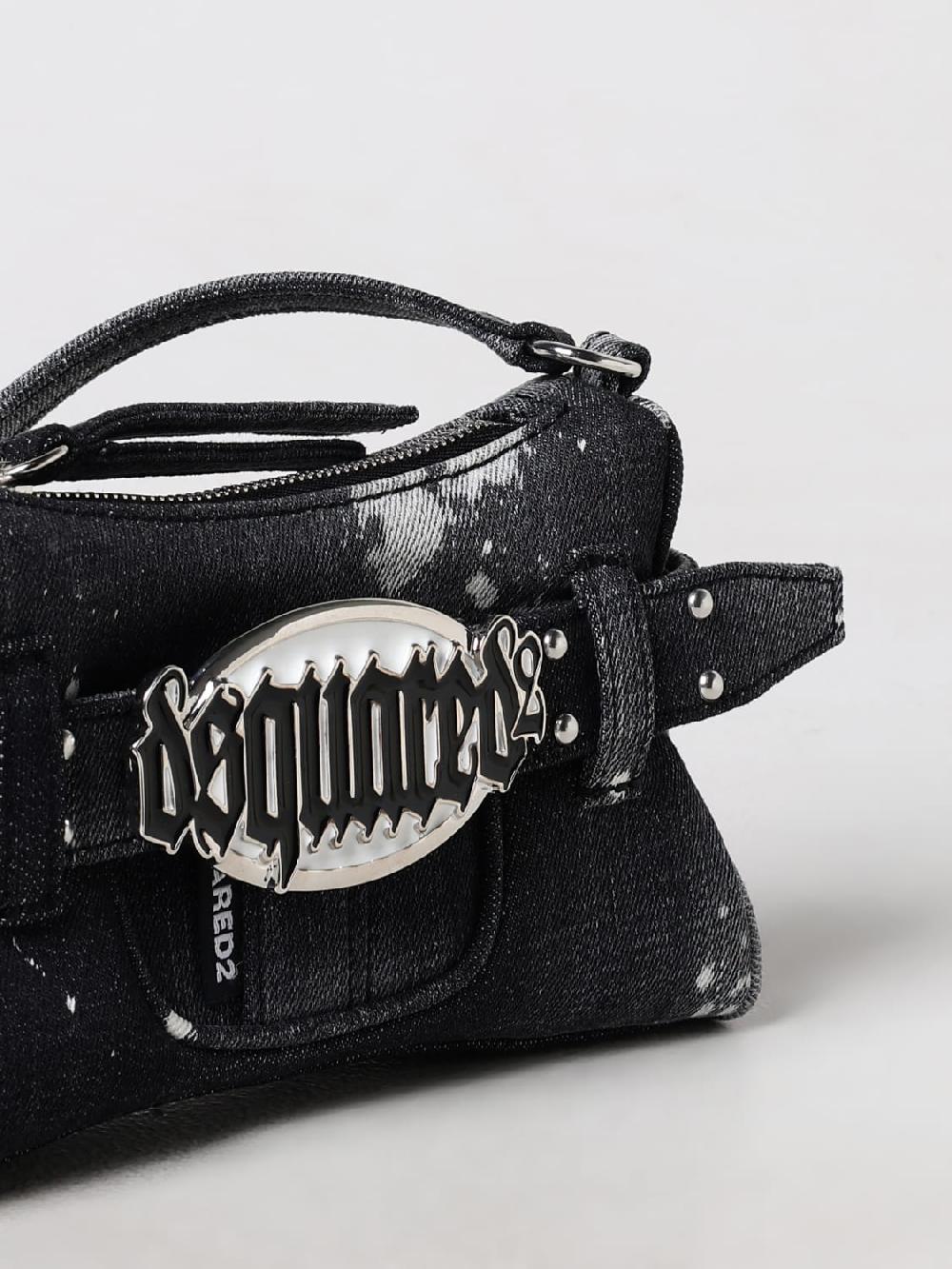 Giglio Borsa Dsquared2 In Denim Candeggiato